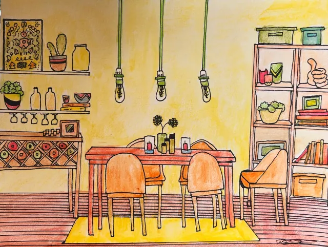 Orange Kitchen