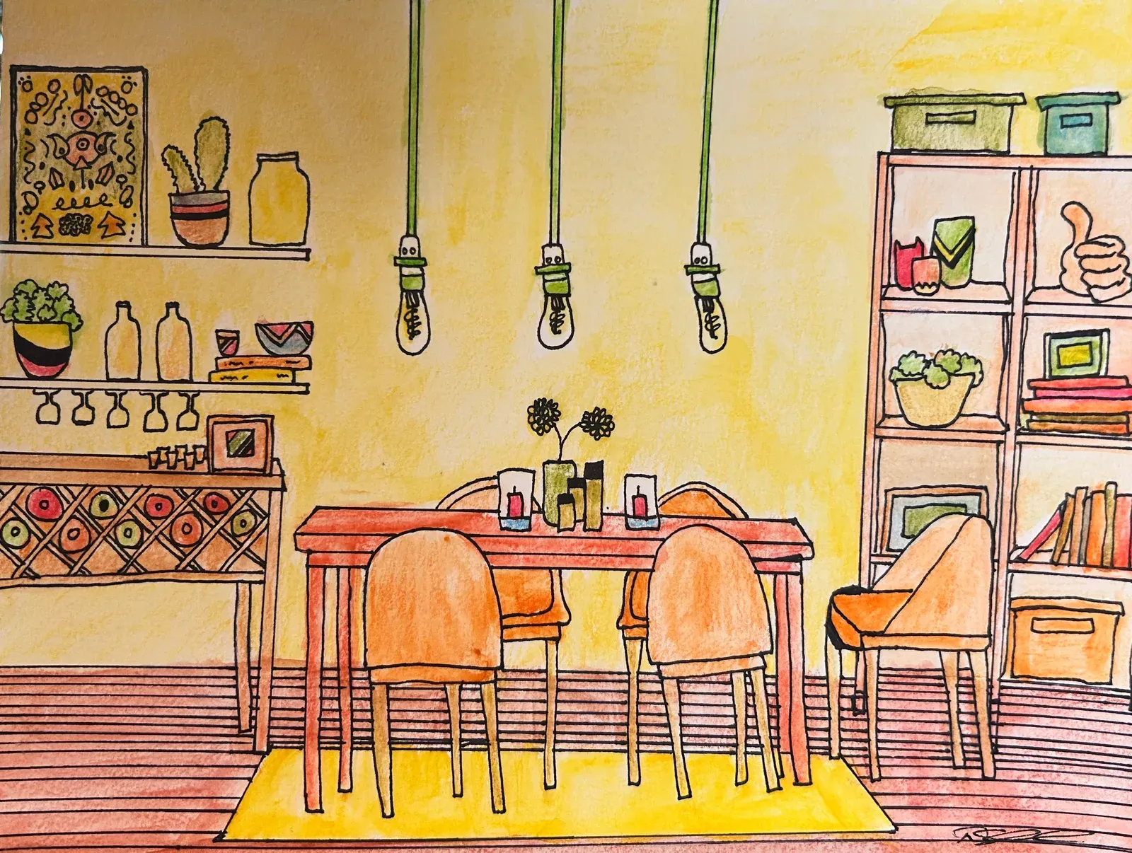 Orange Kitchen