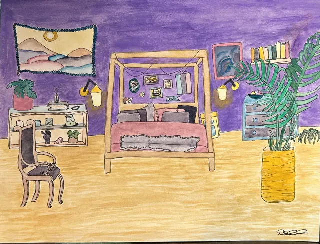 Purple Bedroom
