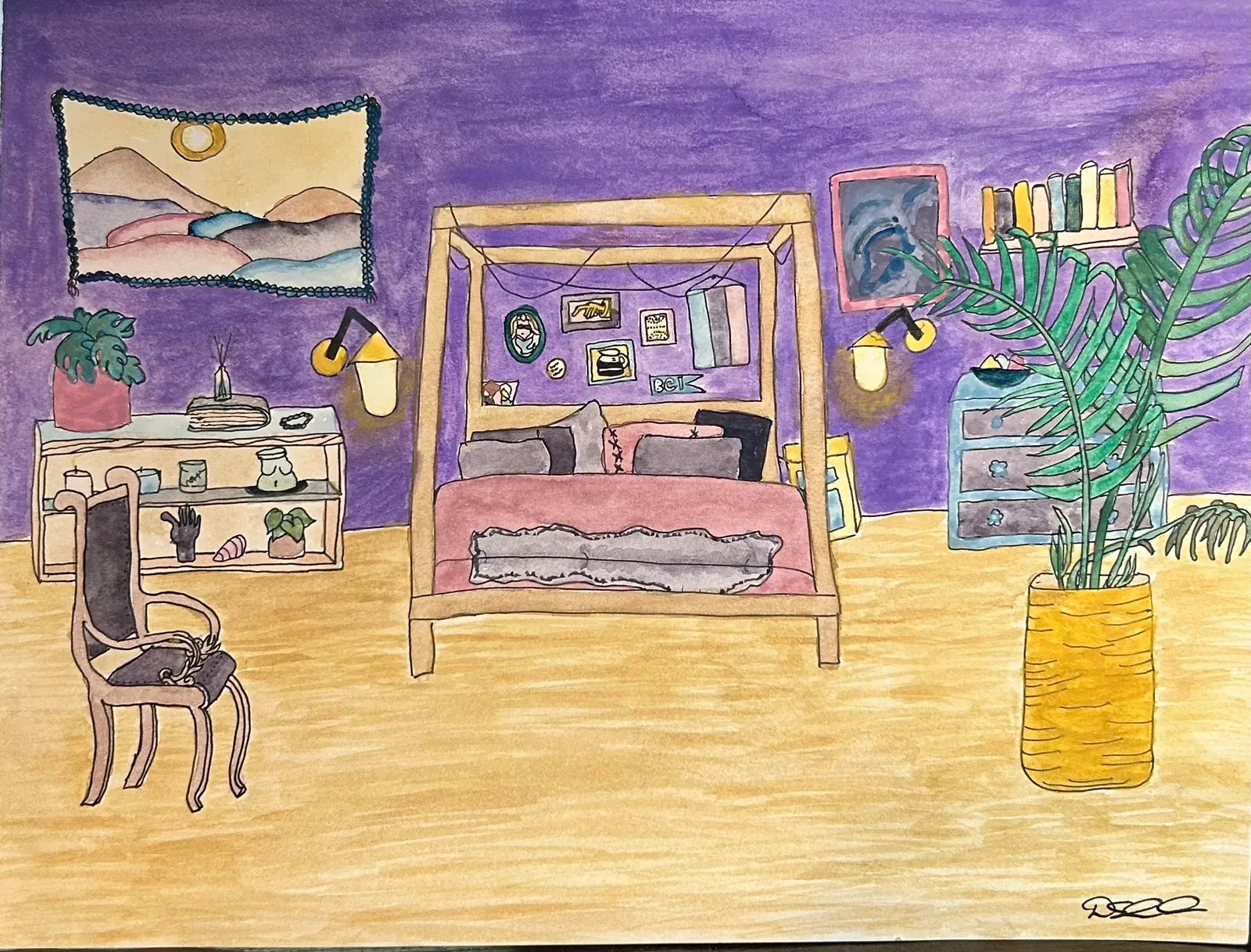 Purple Bedroom
