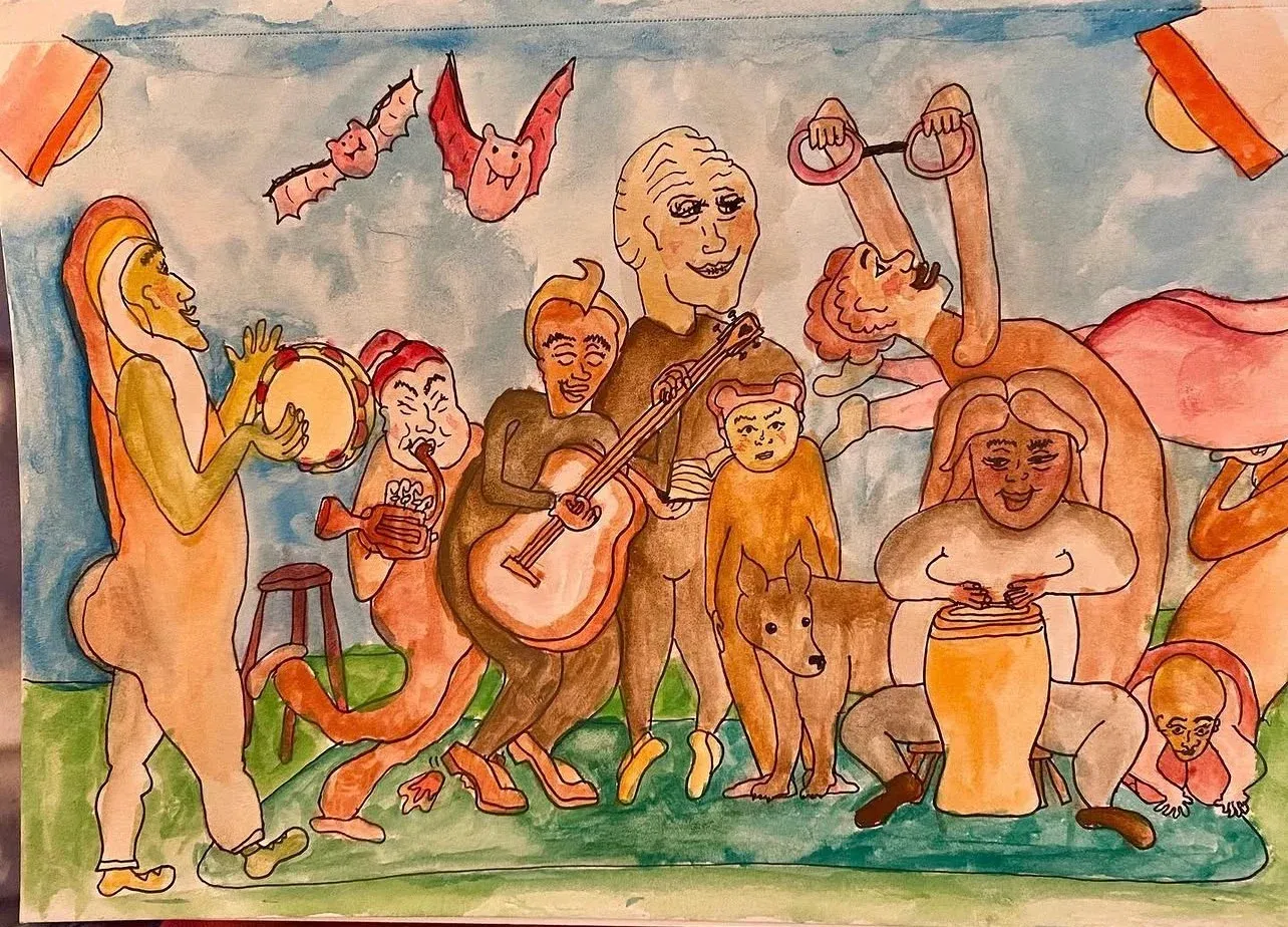 Drawing Maroon Five from memory